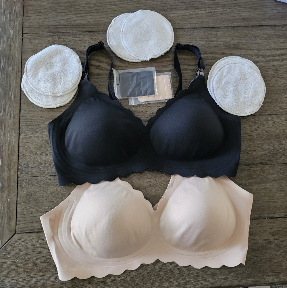 Momcozy Jelly Strip Nursing Bras Set of 2